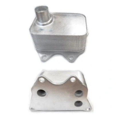 Радиатор масляный / теплообменник (163x79x44) Volkswagen Tiguan / Фольксваген Тигуан 2.0 (бензин) 2007-2016 DRM211011 DR.MOTOR (Польша)