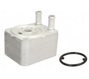 Радиатор масляный / теплообменник (148x145x45) Volkswagen Tiguan / Фольксваген Тигуан 2.0TDI 2007-2016 DRM211025 DR.MOTOR (Польша)