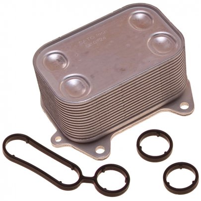 Радіатор масляний / теплообмінник (121x101x51) Volkswagen Tiguan / Фольксваген Тігуан 2.0TDI 2007-2016 O10124 SATO TECH (Україна)