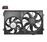 Вентилятор радіатора (з корпусом, D=360/295,без шторки) Volkswagen Tiguan / Фольксваген Тігуан 2007-2016 003-014-0013 ABAKUS (Польща)