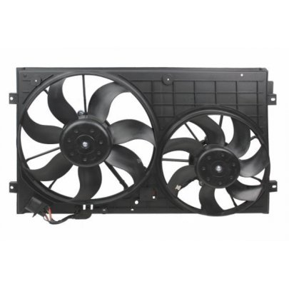 Вентилятор радиатора (с корпусом, D=360/295,без шторки) Volkswagen Tiguan / Фольксваген Тигуан 2007-2016 048-014-0005 ABAKUS (Польша)