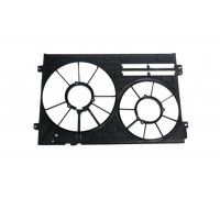 Диффузор (корпус, без шторки) вентилятора радиатора Volkswagen Tiguan / Фольксваген Тигуан 2007-2016 11210808502 DPA (США)