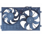 Вентилятор радиатора (с корпусом, D=360/295,без шторки) VW Caddy III / Фольксваген Кадди 3 04- 133123W1 POLCAR (Польша)