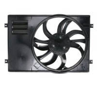 Вентилятор радіатора (з корпусом, D=295) Volkswagen Tiguan / Фольксваген Тігуан 2007-2016 470170 NRF (Нідерланди)