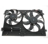 Вентилятор радіатора (з корпусом, D=360/295) Volkswagen Tiguan / Фольксваген Тігуан 2007-2016 47387 NRF (Нідерланди)