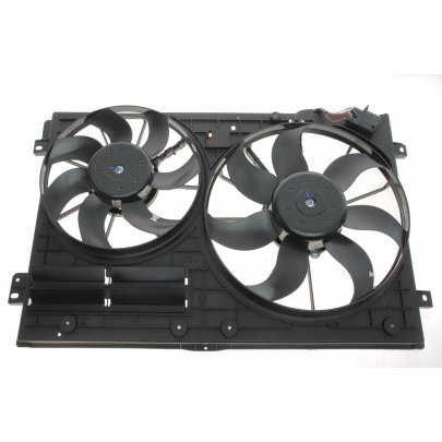 Вентилятор радіатора (з корпусом, D=360/295) Volkswagen Tiguan / Фольксваген Тігуан 2007-2016 47387 NRF (Нідерланди)