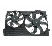 Вентилятор радиатора (с корпусом, D=360/295,без шторки) VW Caddy III / Фольксваген Кадди 3 04- 47394 NRF (Нидерланды)