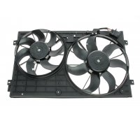 Вентилятор радіатора (з корпусом, D=360/295,без шторки) Volkswagen Tiguan / Фольксваген Тігуан 2007-2016 47394 NRF (Нідерланди)