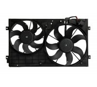 Вентилятор радіатора (з корпусом, D=360/295,без шторки) Volkswagen Tiguan / Фольксваген Тігуан 2007-2016 612497 HART (Польща)