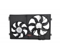 Вентилятор радіатора (з корпусом, D=360/295,без шторки) Volkswagen Tiguan / Фольксваген Тігуан 2007-2016 7740042 KAMOKA (Польща)