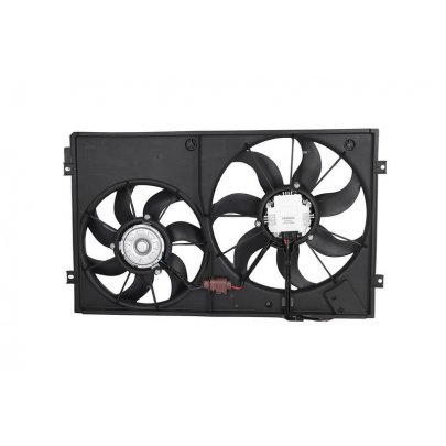 Вентилятор радіатора (з корпусом, D=360/295,без шторки) Volkswagen Tiguan / Фольксваген Тігуан 2007-2016 7740042 KAMOKA (Польща)