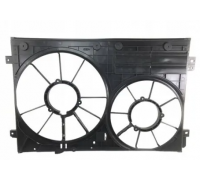 Дифузор (корпус, без шторки) вентилятора радіатора Volkswagen Tiguan / Фольксваген Тігуан 2007-2016 9578232 POLCAR (Польща)