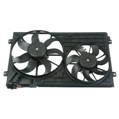 Вентилятор радіатора (з корпусом, D=360/295,без шторки) Volkswagen Tiguan / Фольксваген Тігуан 2007-2016 B11495 BORSEHUNG (Німеччина)