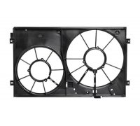 Дифузор (корпус, без шторки) вентилятора радіатора Volkswagen Tiguan / Фольксваген Тігуан 2007-2016 LFS18K2 LUZAR (Китай)