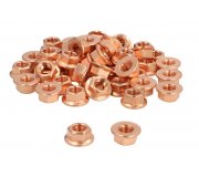 Гайка коллектора выпускного (комплект 50 шт, M10x1.5mm) Volkswagen Golf 5 / Фольксваген Гольф 5 2003-2009 0219-15-0081P 4MAX (Польша)