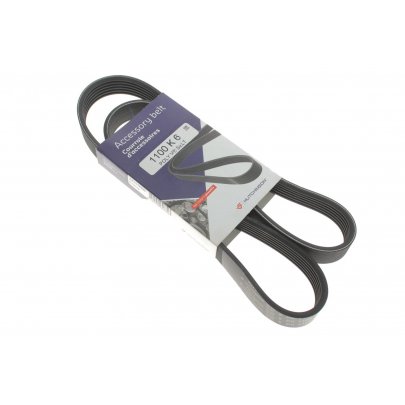 Ремень генератора Volkswagen Golf 5 / Фольксваген Гольф 5 1.4 (бензин) 2003-2009 1100K6 HUTCHINSON (Франция)