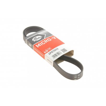 Ремень генератора Volkswagen Golf 5 / Фольксваген Гольф 5 1.6 / 2.0 (бензин) 2003-2009 6PK1043 GATES (Бельгия)