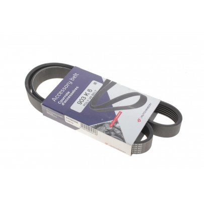 Ремень генератора Volkswagen Golf 5 / Фольксваген Гольф 5 1.6 / 2.0 (бензин) 2003-2009 903K6 HUTCHINSON (Франция)