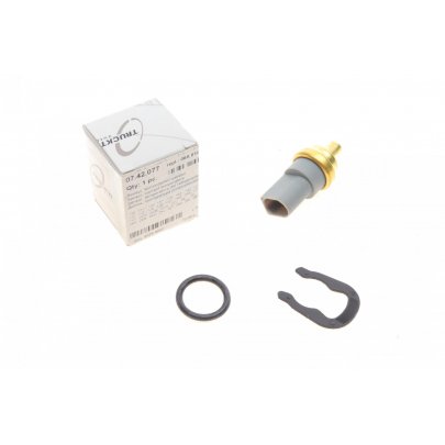 Датчик температуры охлаждающей жидкости (2 контакта, серый)  Volkswagen Golf 5 / Фольксваген Гольф 5 2003-2009 07.42.077 TRUCKTEC (Германия)