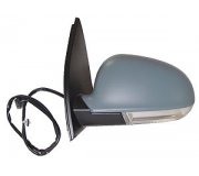 Зеркало левое электрическое (с подогревом) Volkswagen Golf 5 / Фольксваген Гольф 5 2003-2009 4012M01 ABAKUS (Польша)