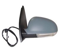 Дзеркало ліве електричне (з підігрівом) Volkswagen Golf 5 / Фольксваген Гольф 5 2003-2009 4012M01 ABAKUS (Польща)