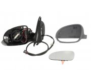 Зеркало левое электрическое (с подогревом) Volkswagen Golf 5 / Фольксваген Гольф 5 2003-2009 5402-04-1129128P BLIC (Польша)