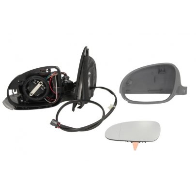 Дзеркало ліве електричне (з підігрівом) Volkswagen Golf 5 / Фольксваген Гольф 5 2003-2009 5402-04-1129128P BLIC (Польща)