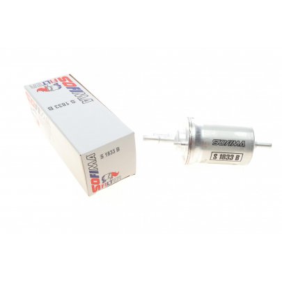 Паливний фільтр Volkswagen Golf 5 / Фольксваген Гольф 5 1.4 / 1.6 / 3.2 (бензин) 2003-2009 S1833B SOFIMA (Іспанія)