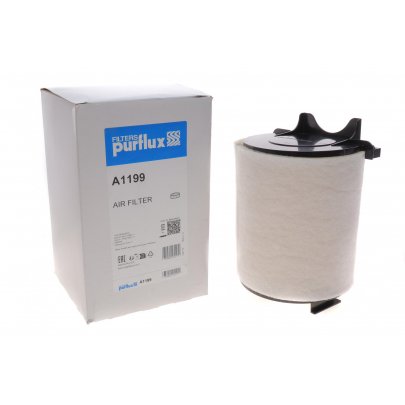 Воздушный фильтр Volkswagen Golf 5 / Фольксваген Гольф 5 1.4 / 1.6 / 2.0 (бензин) 2003-2009 A1199 PURFLUX (Франция)