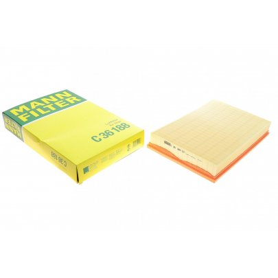 Воздушный фильтр Volkswagen Golf 5 / Фольксваген Гольф 5 3.2 (бензин) 2003-2009 C36188 MANN-FILTER (Германия)