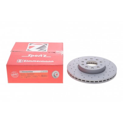 Тормозной диск передний (288х25мм) Volkswagen Golf 5 / Фольксваген Гольф 5 2003-2009 600.3221.52 ZIMMERMANN (Германия)