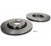 Гальмівний диск передній (комплект 2 шт, 280х22мм) Volkswagen Golf 5 / Фольксваген Гольф 5 2003-2009 BG3036 DELPHI (США)