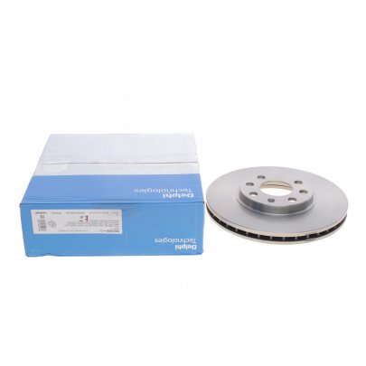 Тормозной диск передний (комплект 2 шт, 256х22мм) Volkswagen Golf 5 / Фольксваген Гольф 5 2003-2009 BG3569 DELPHI (США)