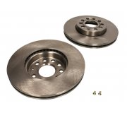 Тормозной диск передний (комплект 2 шт, 288х25мм) Volkswagen Golf 5 / Фольксваген Гольф 5 2003-2009 DDF1218 FERODO (Великобритания)