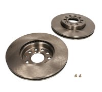 Тормозной диск передний (комплект 2 шт, 288х25мм) Volkswagen Golf 5 / Фольксваген Гольф 5 2003-2009 DDF1218 FERODO (Великобритания)