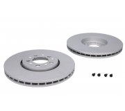 Тормозной диск передний (комплект 2 шт, 288х25мм) Volkswagen Golf 5 / Фольксваген Гольф 5 2003-2009 DDF1221C FERODO (Великобритания)