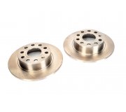 Тормозной диск задний (255х10мм) Volkswagen Golf 5 / Фольксваген Гольф 5 2003-2009 DDF1224 FERODO (Великобритания)