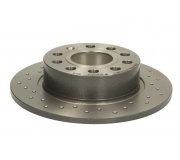 Тормозной диск задний (255х10мм) Volkswagen Golf 5 / Фольксваген Гольф 5 2003-2009 08.9502.1X BREMBO (Италия)