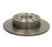 Гальмівний диск задній (255х10мм) Volkswagen Golf 5 / Фольксваген Гольф 5 2003-2009 08.9502.1X BREMBO (Італія)