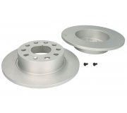 Тормозной диск задний (комплект 2 шт, 255х10мм) Volkswagen Golf 5 / Фольксваген Гольф 5 2003-2009 DDF1224C FERODO (Великобритания)