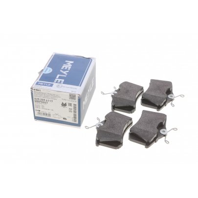 Тормозные колодки задние (без датчика, 87x53x17) Volkswagen Golf 5 / Фольксваген Гольф 5 2003-2009 0252096117 MEYLE (Германия)