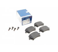 Тормозные колодки задние (без датчика, 105.5x56x17) Volkswagen Golf 5 / Фольксваген Гольф 5 2003-2009 0986494053 BOSCH (Германия)