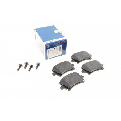 Тормозные колодки задние (без датчика, 105.5x56x17) Volkswagen Golf 5 / Фольксваген Гольф 5 2003-2009 0986494053 BOSCH (Германия)