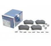 Тормозные колодки задние (без датчика, 87x53x17) Volkswagen Golf 5 / Фольксваген Гольф 5 2003-2009 0986494621 BOSCH (Германия)