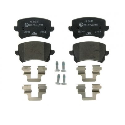 Тормозные колодки задние (без датчика, 105.5x56x17) Volkswagen Golf 5 / Фольксваген Гольф 5 2003-2009 13.0470-2749.2 ATE (Германия)