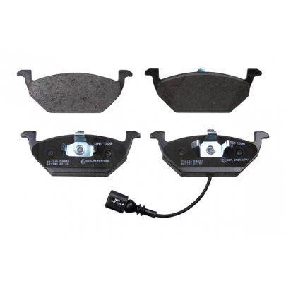 Тормозные колодки передние (с датчиком, 146x54.7x19.8) Volkswagen Golf 5 / Фольксваген Гольф 5 2003-2009 224745 NK (Дания)