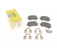 Тормозные колодки задние (без датчика, 105.5x56x17) Volkswagen Golf 5 / Фольксваген Гольф 5 2003-2009 2391401 TEXTAR (Германия)