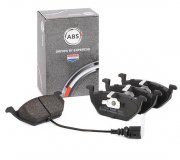 Гальмівні колодки передні (з датчиком, 146x54.7x19.8) Volkswagen Golf 5 / Фольксваген Гольф 5 2003-2009 37155 ABS (Нідерланди)