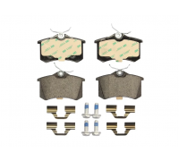 Тормозные колодки задние (без датчика, 87x53x17) Volkswagen Golf 5 / Фольксваген Гольф 5 2003-2009 FDB1788 FERODO (Великобритания)