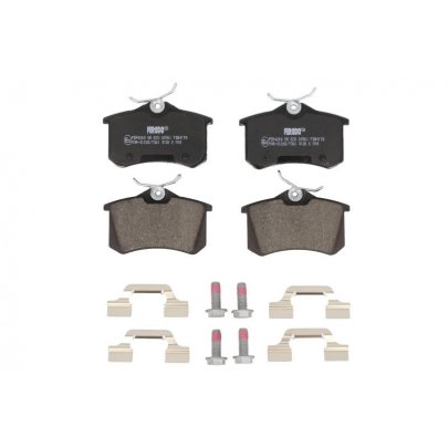 Гальмівні колодки задні (без датчика, 87x53x17) Volkswagen Golf 5 / Фольксваген Гольф 5 2003-2009 FDB4178 FERODO (Великобританія)